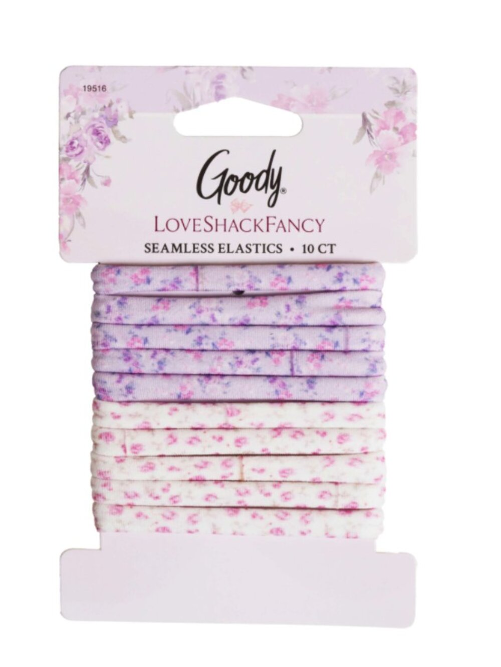 LoveShackFancy x Goody Seamless Elastics - Happy Thoughts & Ribbon Rosa - 10ct